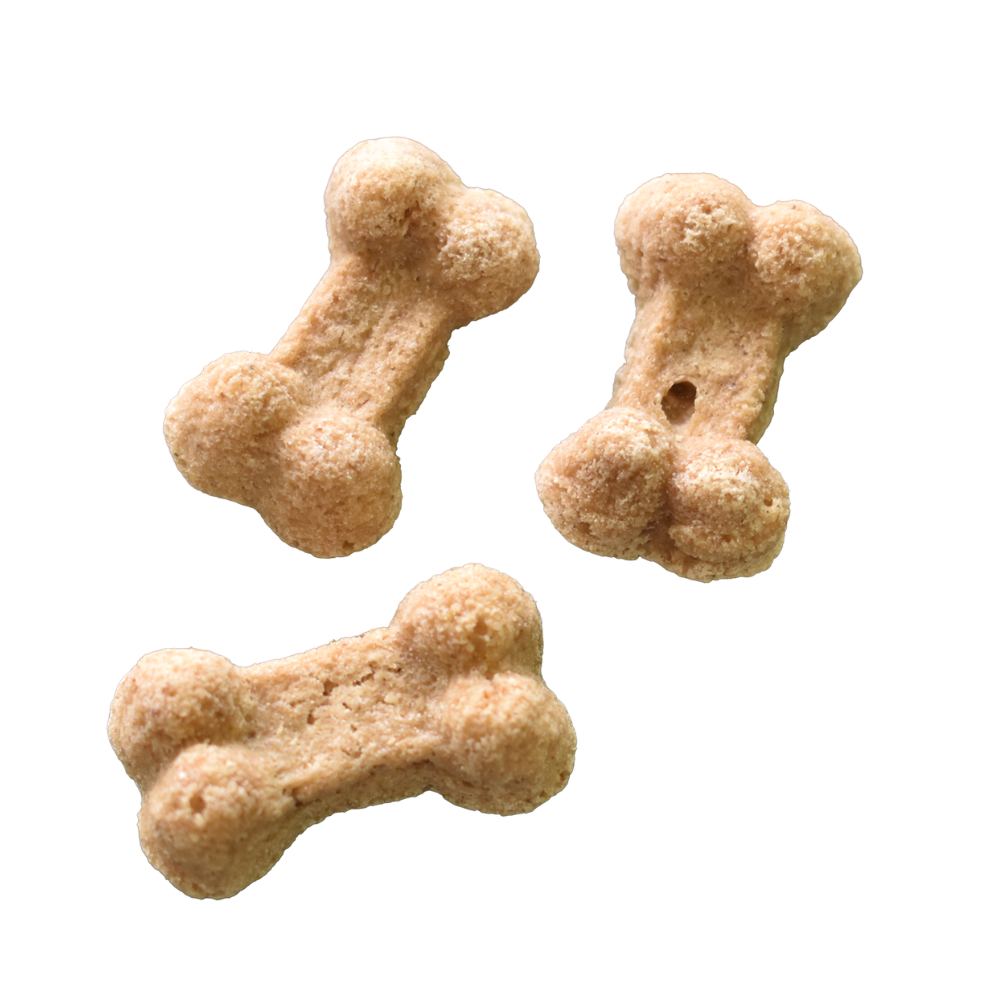Apple-Peanut Butter Bone-Shaped Treats