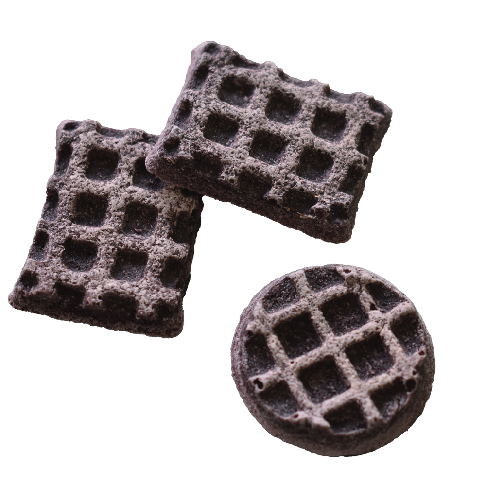 Blueberry-Peanut Butter Waffles