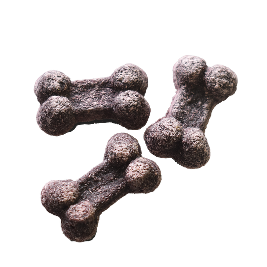 Blueberry-Peanut Butter Bone-Shaped Treats